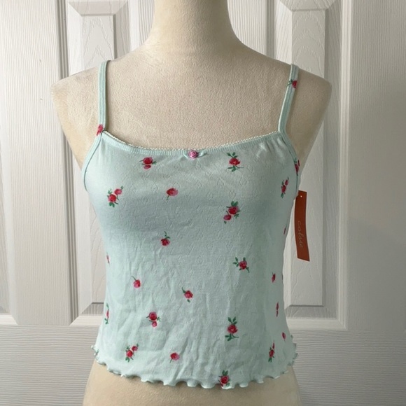 Colsie Spaghetti Strap Crop Top Size M - Picture 1 of 9